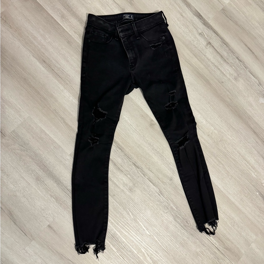 Abercrombie Mid Rise Super Skinny Jeana